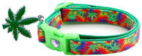 Marijuana Leaves Breakaway Cat Collar-25