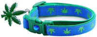 Marijuana Leaves Breakaway Cat Collar-29