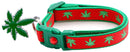 Marijuana Leaves Breakaway Cat Collar-27
