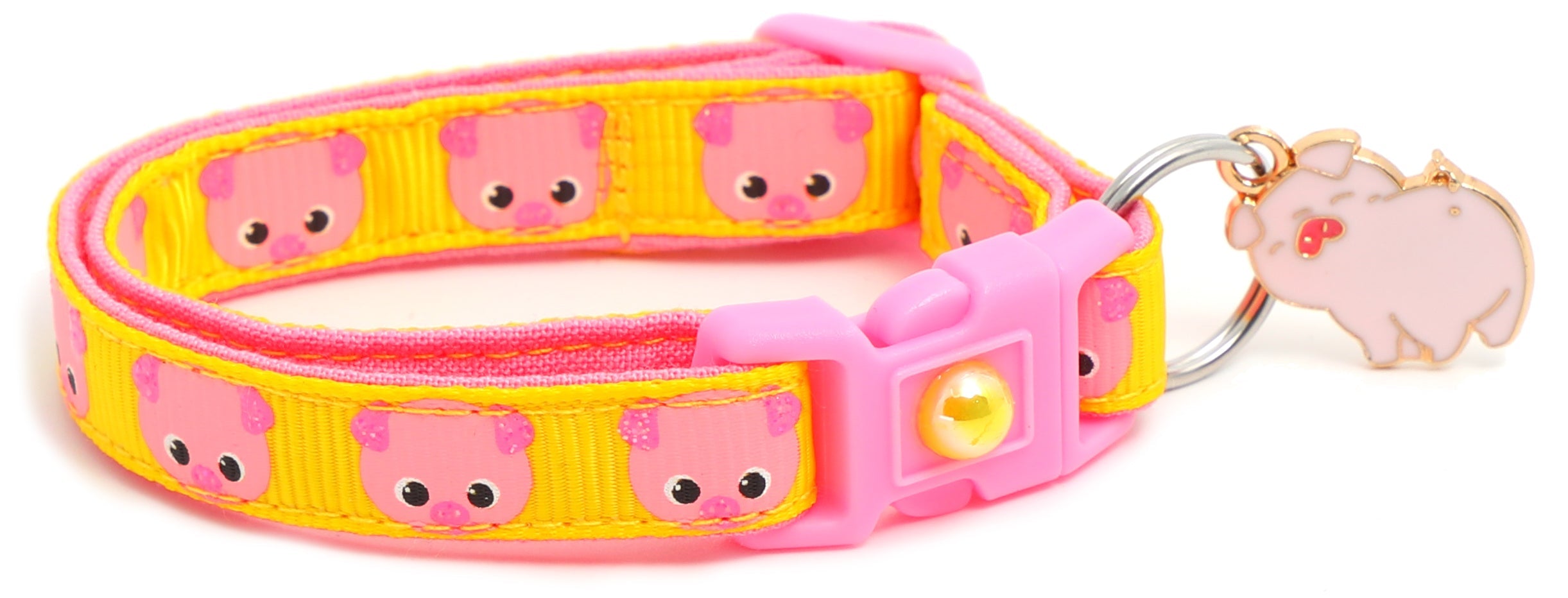 Pink Pigs Breakaway Cat Collar-16