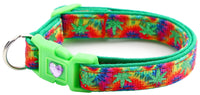 Marijuana Leaves Breakaway Cat Collar-59