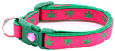 Marijuana Leaves Breakaway Cat Collar-64