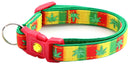Marijuana Leaves Breakaway Cat Collar-60