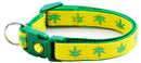 Marijuana Leaves Breakaway Cat Collar-62