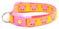Pink Pigs Breakaway Cat Collar-24