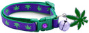 Marijuana Leaves Breakaway Cat Collar-41