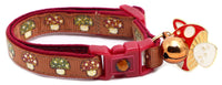 Woodland Mushrooms Breakaway Cat Collar-20