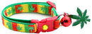 Marijuana Leaves Breakaway Cat Collar-43