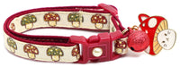 Woodland Mushrooms Breakaway Cat Collar-21