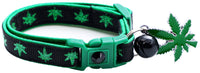 Marijuana Leaves Breakaway Cat Collar-40