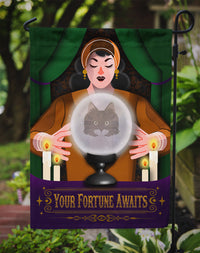 Norwegian Forest Cat Halloween Garden Flag-2