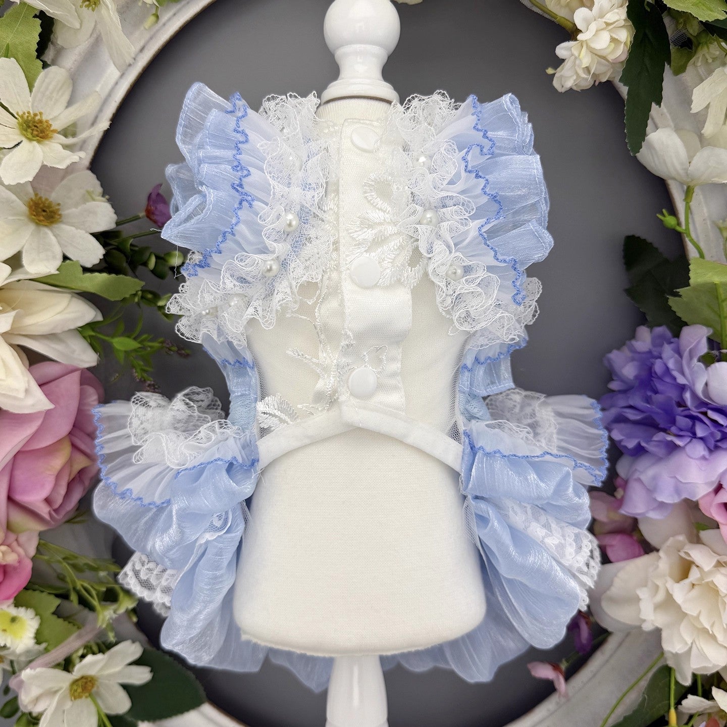 Handmade Cinderella Puppy Costume Dog Dress