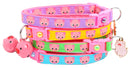 Pink Pigs Breakaway Cat Collar-0