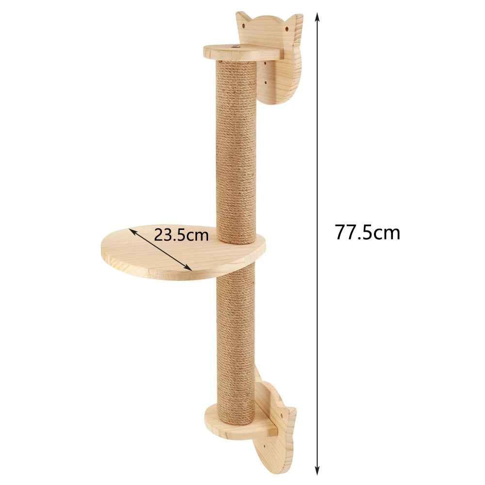 🧗 Franklin's Pick: Wall-Mounted Cat Climbing Rope - Ultimate Space-Saving Vertical Playground