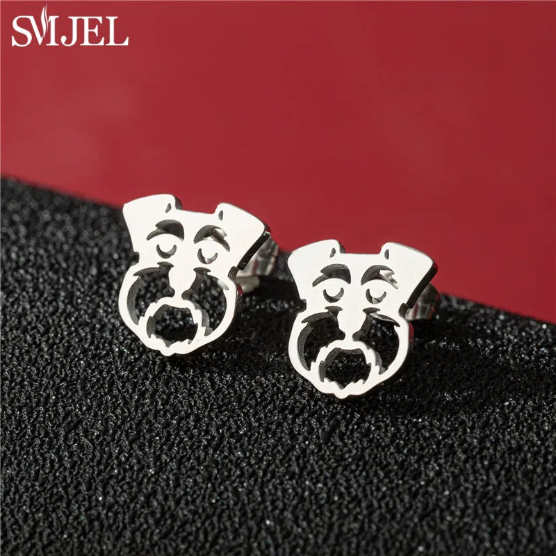 Dog Breed Cartoon Stud Earrings - Dachshund, Corgi & Chihuahua Designs