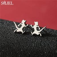 Dog Breed Cartoon Stud Earrings - Dachshund, Corgi & Chihuahua Designs