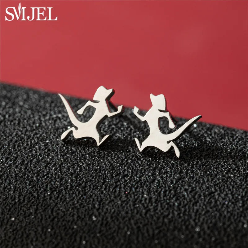 Dog Breed Cartoon Stud Earrings - Dachshund, Corgi & Chihuahua Designs