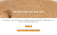 Cat Recliner Lounge - Portable Sisal Scratching Sofa