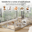 Premium Acrylic Dog Playpen - Extra Large 10-Panel Pet Enclosure