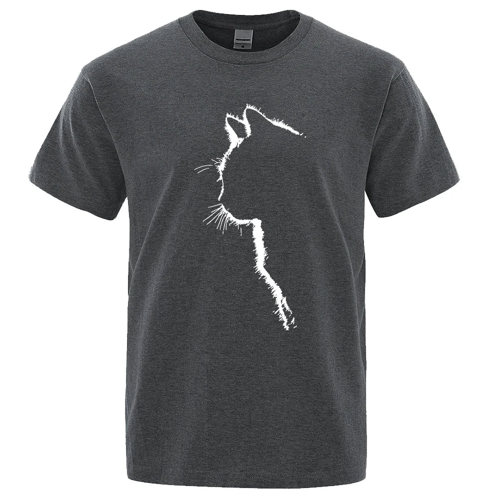 Cool Cat Print Men's T-Shirt