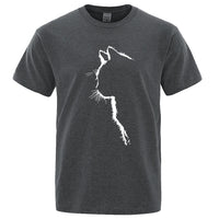 Cool Cat Print Men's T-Shirt