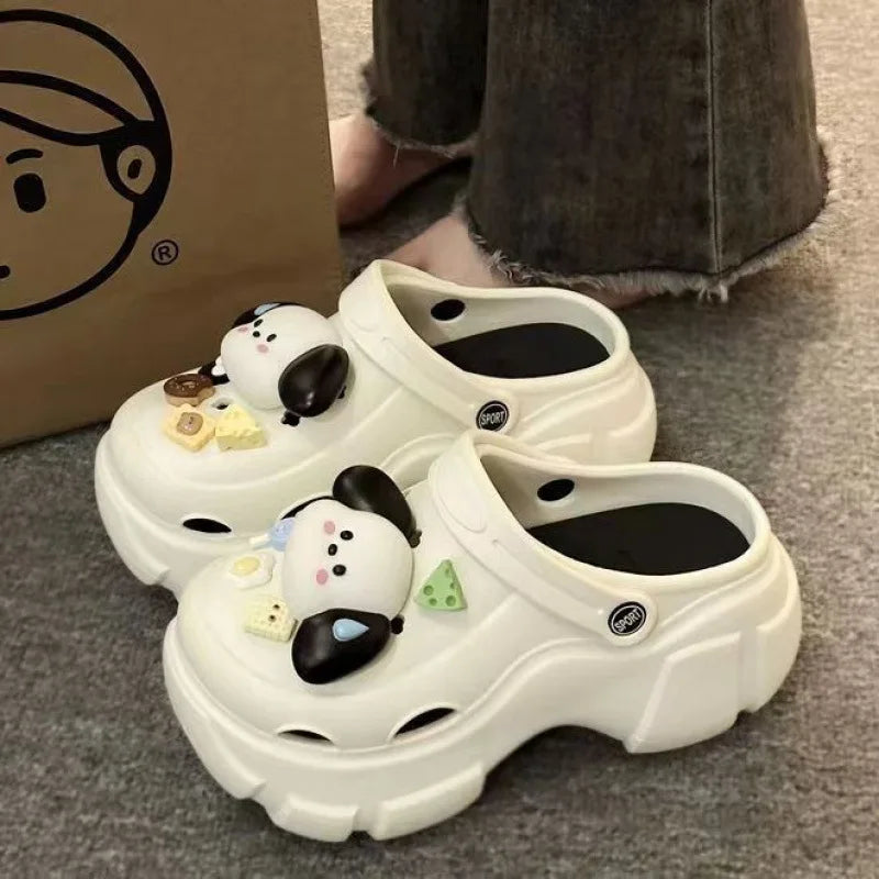 🌸 Cinnamoroll Platform Sandals - Kawaii Thick Sole Summer Paradise for Women