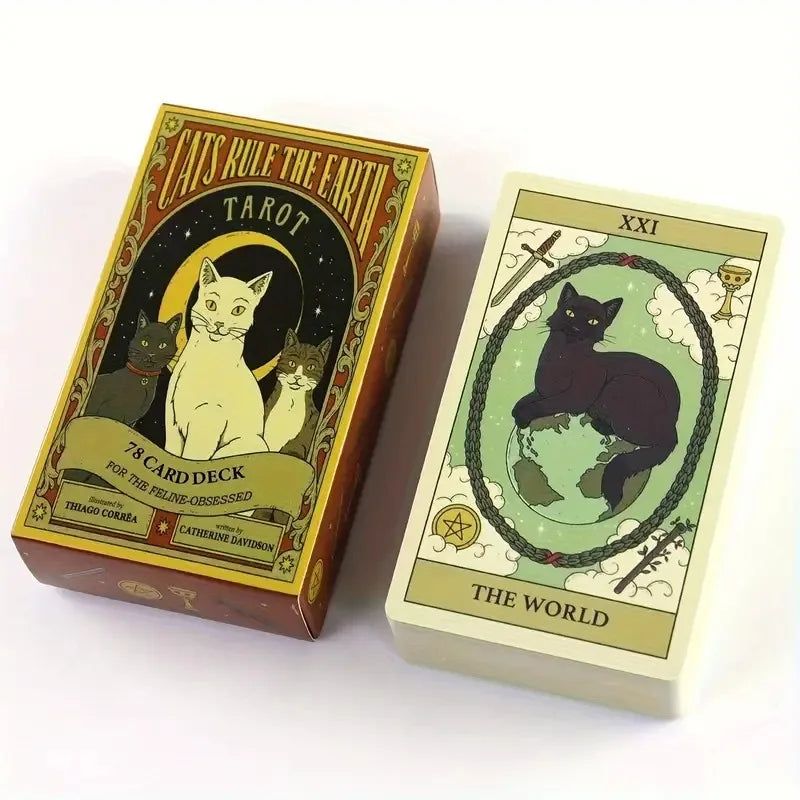Cats Rule The Earth Tarot Deck - Fun Fortune Telling Cards for Cat Lovers