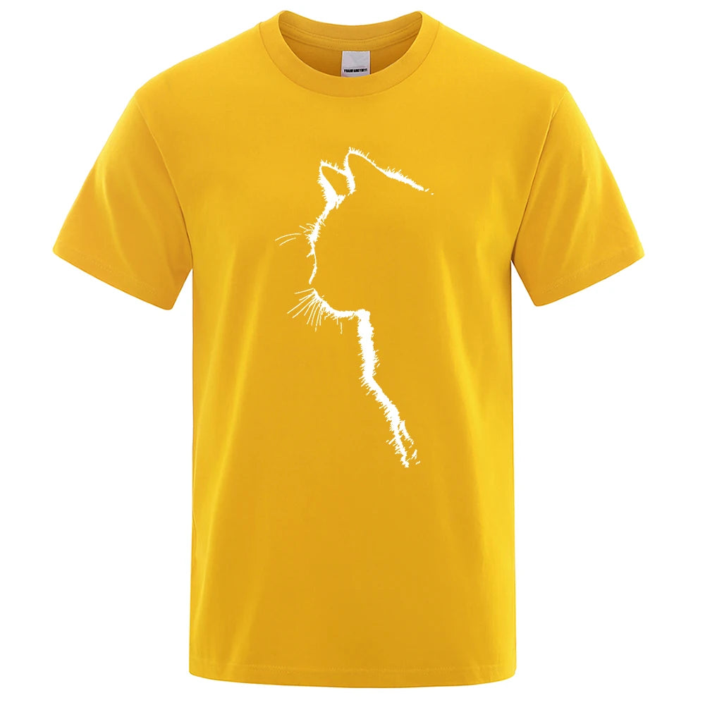 Cool Cat Print Men's T-Shirt