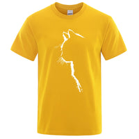 Cool Cat Print Men's T-Shirt