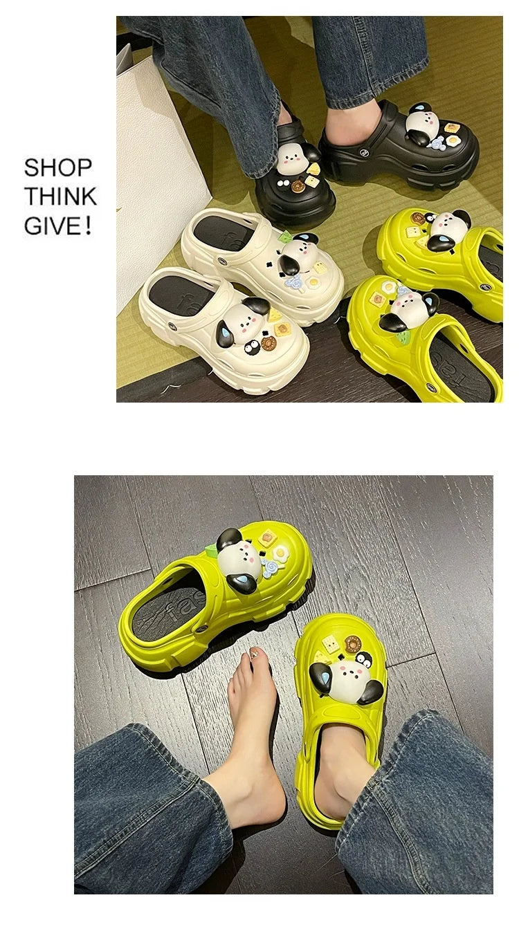 🌸 Cinnamoroll Platform Sandals - Kawaii Thick Sole Summer Paradise for Women
