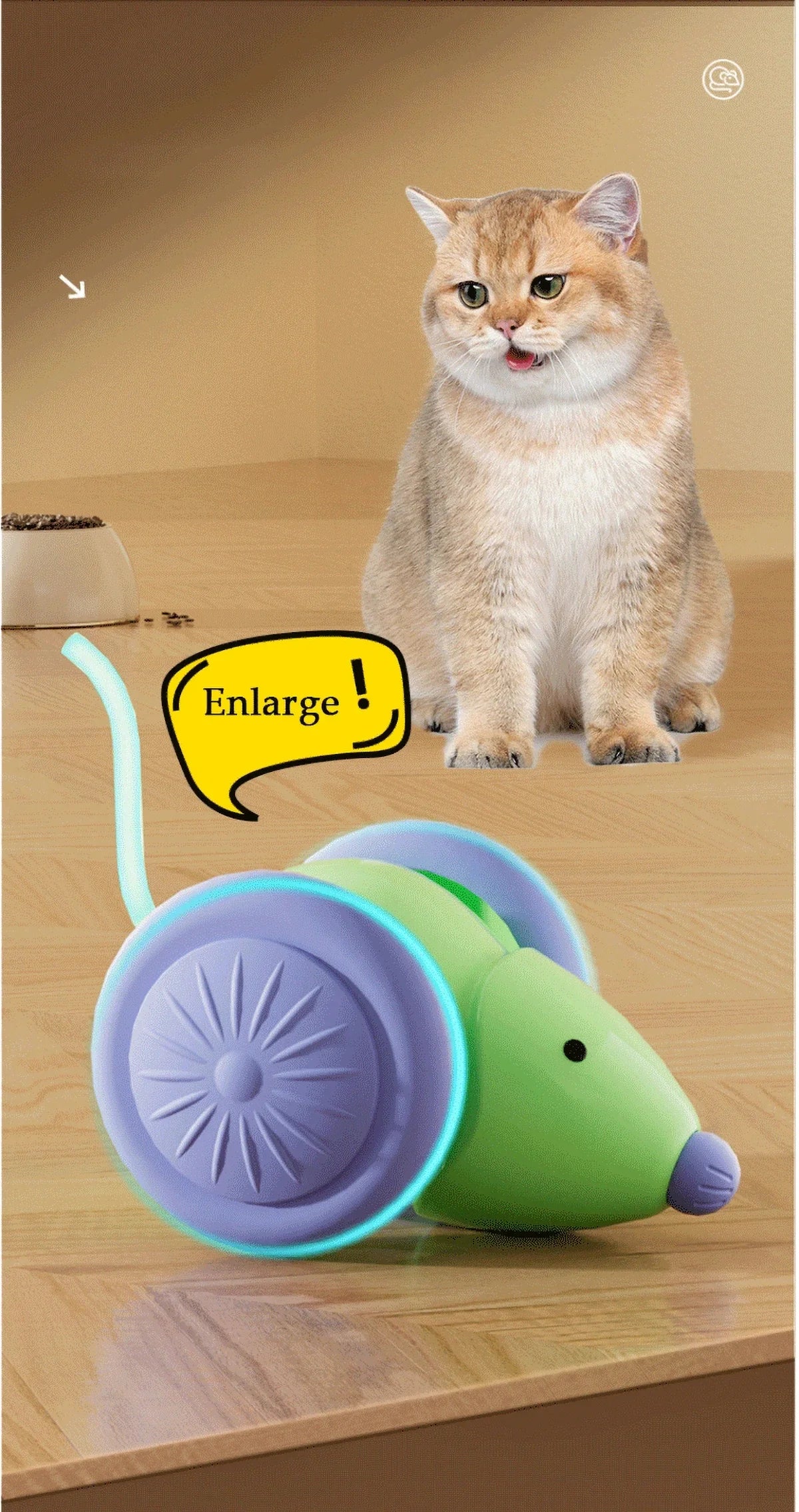 Smart Interactive Cat Toy - Rechargeable Moving Toy