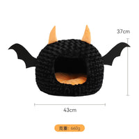 Halloween Bat Pet Cave Bed - Cozy Fall & Winter Warmth