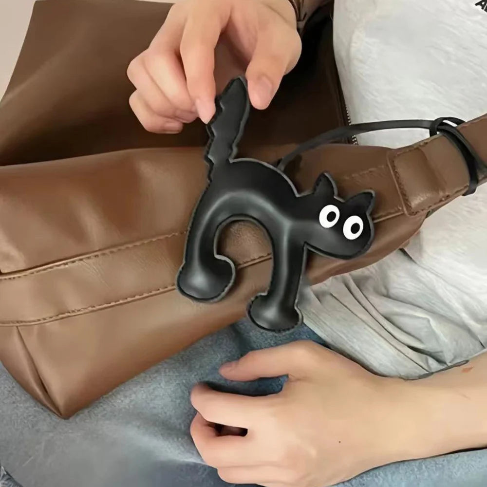 Leather Pet Keychain - Adorable Dog & Cat Charm