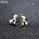 Dog Breed Cartoon Stud Earrings - Dachshund, Corgi & Chihuahua Designs