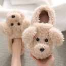 Dog Couple Slippers - Furry Winter