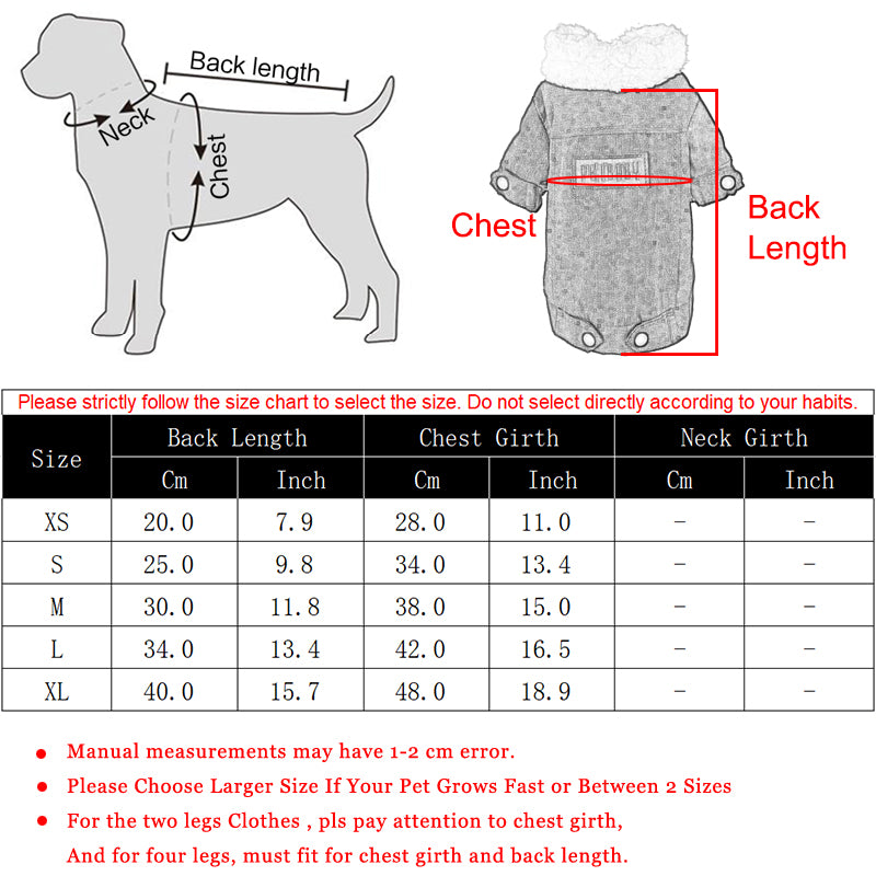 Warm Thickened Dog Jacket by Tail chasers