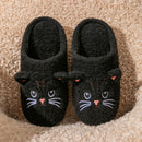 Cartoon Cat Winter Plush Slippers