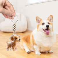 Dog Hair Memorial Keychain - Pet Fur Keepsake Storage Capsule