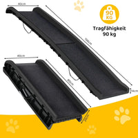 Folding Pet Ramp - 156cm Portable Car Ramp for Dogs