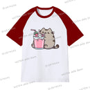 Adorable Cat Cartoon Tee