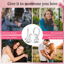 Sterling Silver Cat Hoop Earrings - Zircon Stone Party & Wedding Jewelry