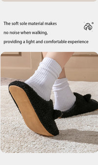 Cartoon Cat Winter Plush Slippers