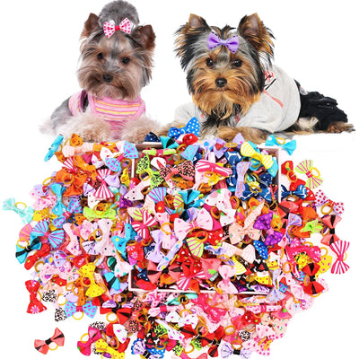 Adorable Dog Hair Bow Set - 30 Piece Grooming Accessories