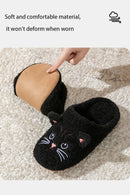 Cartoon Cat Winter Plush Slippers