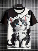 3D Cat Men's Tee