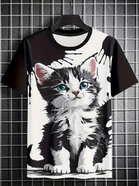 3D Cat Men's Tee