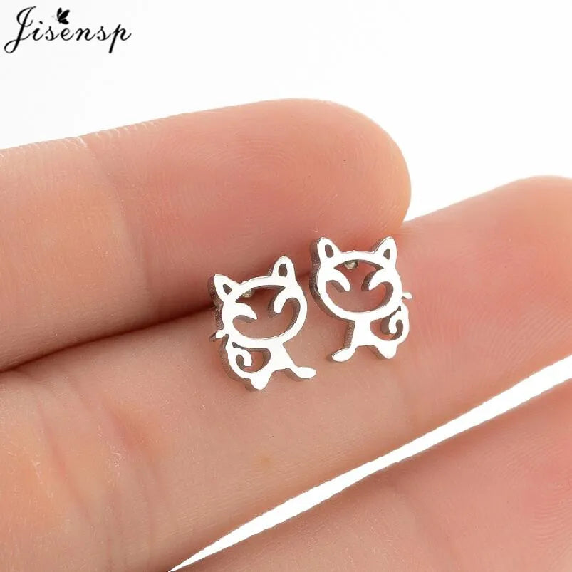 Whimsical Animal Stud Earrings by Tail chasers