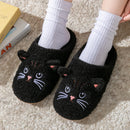 Cartoon Cat Winter Plush Slippers