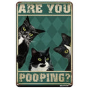 Funny Coffee Cat Sign by Tail chasers