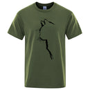 Cool Cat Print Men's T-Shirt